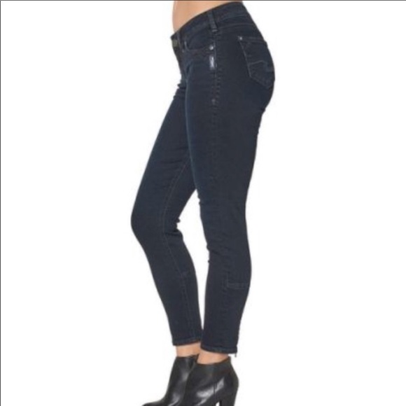 Silver Tuesday Mid Skinny jeans sz 27 Zipper ankle - Picture 2 of 7